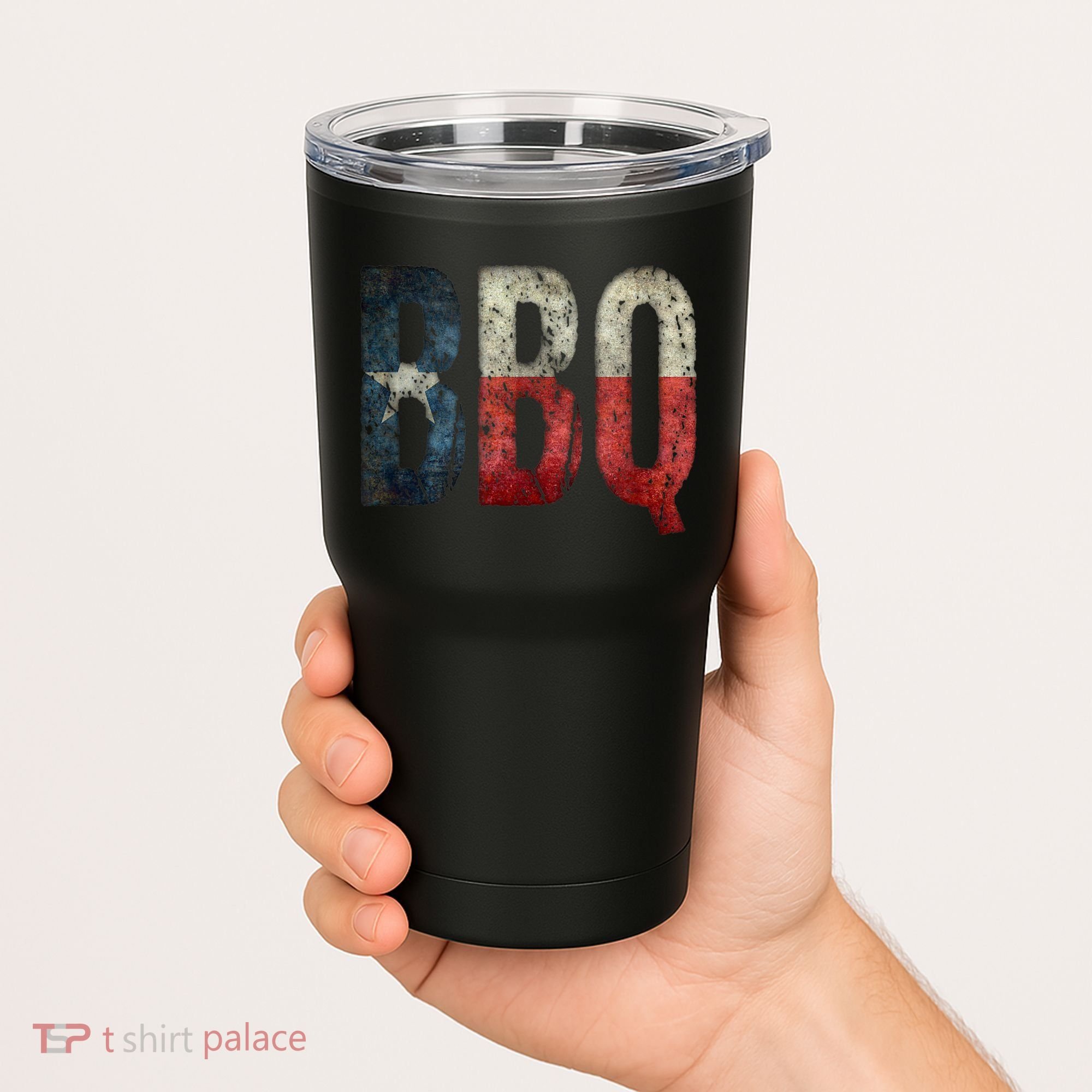 BBQ Texas State Flag Barbecue Tumbler