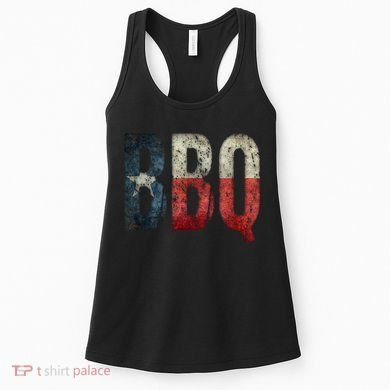 BBQ Texas State Flag Barbecue Women's Tank Top