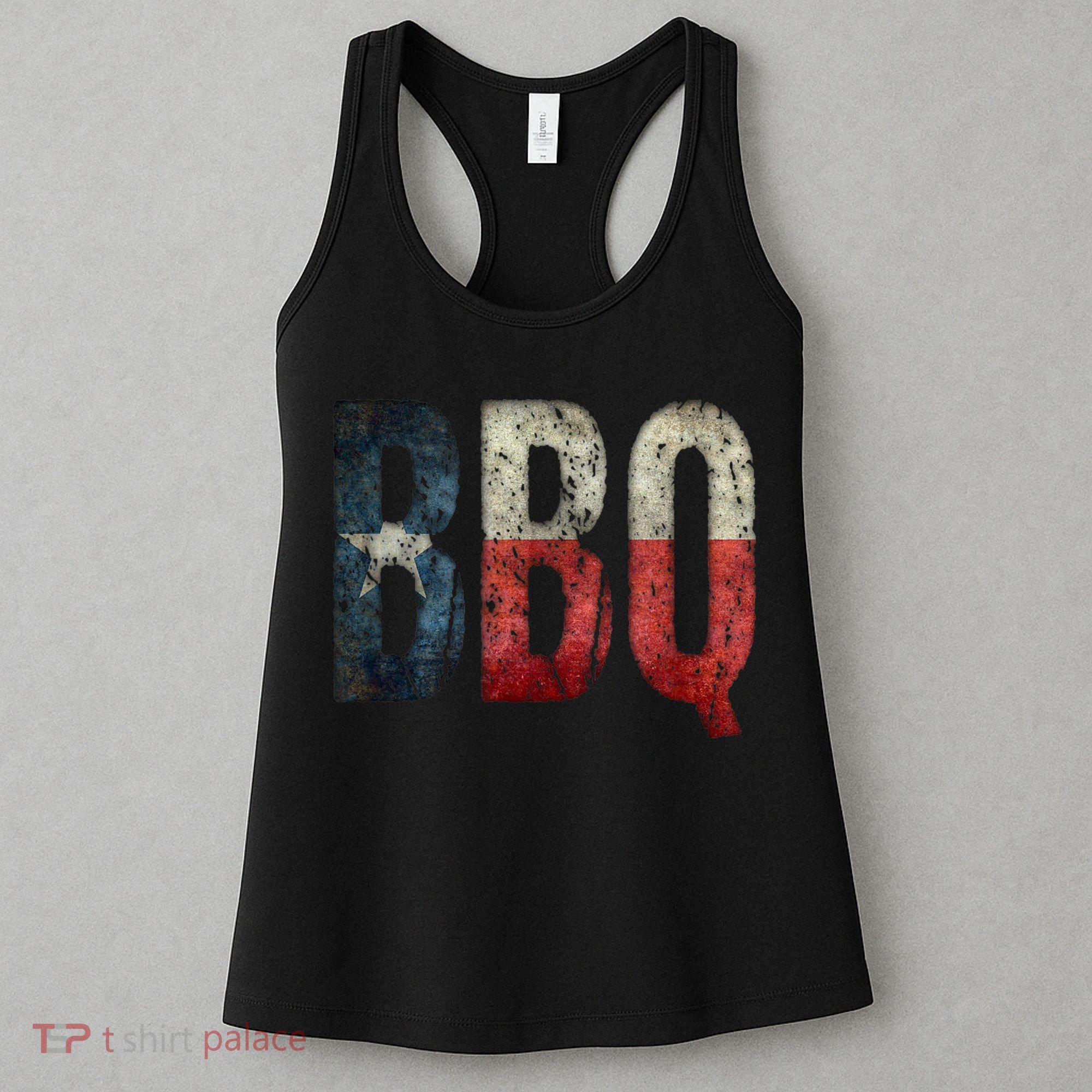 BBQ Texas State Flag Barbecue Women's Tank Top