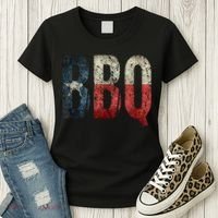 BBQ Texas State Flag Barbecue Women's T-Shirt thumb 3
