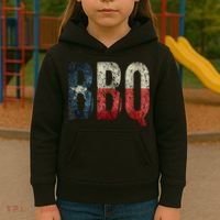 BBQ Texas State Flag Barbecue Kids Hoodie thumb 3