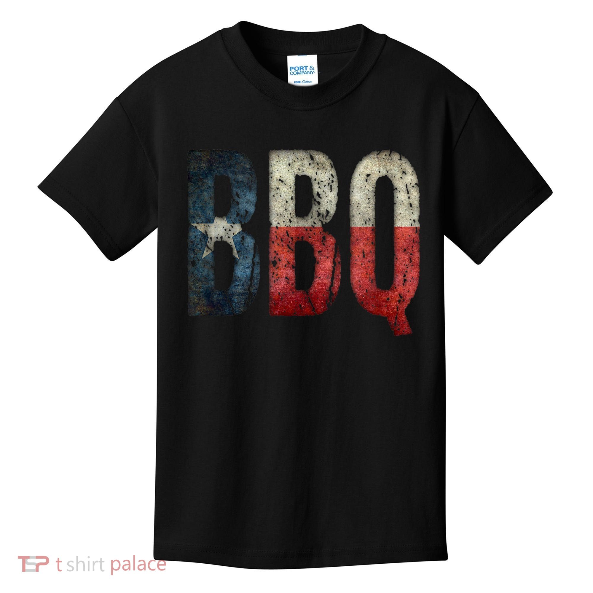BBQ Texas State Flag Barbecue Kids T-Shirt