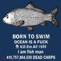 Born To Swim Ocean Is A Fuck Kill Em All 1989 Women's Tank Top thumb 5