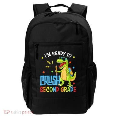 Back To School I'm Ready To Crush Second Grade Dinosaur Backpack