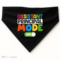 Back To School Assistant Principal Mode On USA-Made Doggie Bandana thumb 0