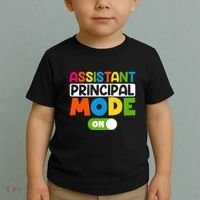 Back To School Assistant Principal Mode On Toddler T-Shirt thumb 2