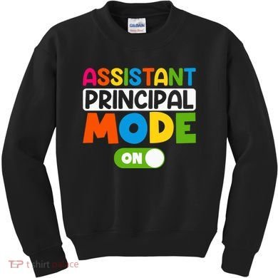 Back To School Assistant Principal Mode On Kids Sweatshirt