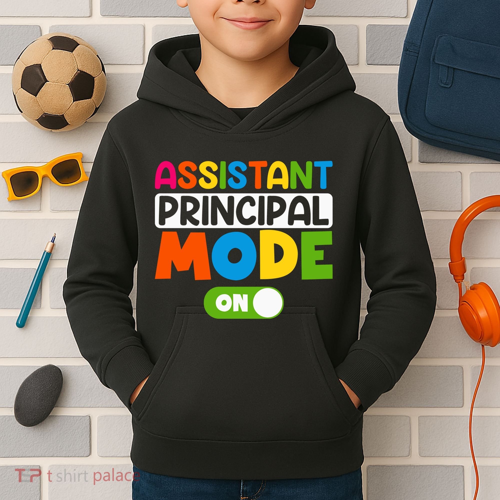 Back To School Assistant Principal Mode On Kids Hoodie