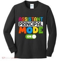Back To School Assistant Principal Mode On Kids Long Sleeve Shirt thumb 0