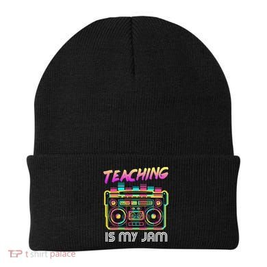 Back to School Retro Teaching is My Jam 80s Teacher Boombox Beanie