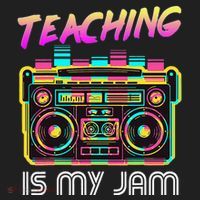 Back to School Retro Teaching is My Jam 80s Teacher Boombox Beanie thumb 2
