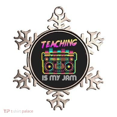 Back to School Retro Teaching is My Jam 80s Teacher Boombox Ornament
