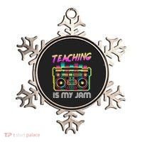 Back to School Retro Teaching is My Jam 80s Teacher Boombox Ornament thumb 0