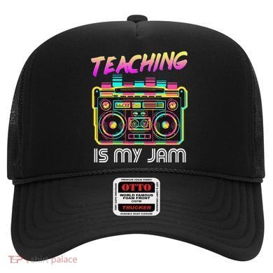 Back to School Retro Teaching is My Jam 80s Teacher Boombox Hat