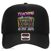Back to School Retro Teaching is My Jam 80s Teacher Boombox Hat thumb 0
