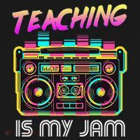 Back to School Retro Teaching is My Jam 80s Teacher Boombox Tank Top thumb 6