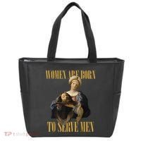 Born To Serve Christian Boss Motivational Funny Tote Bag thumb 0