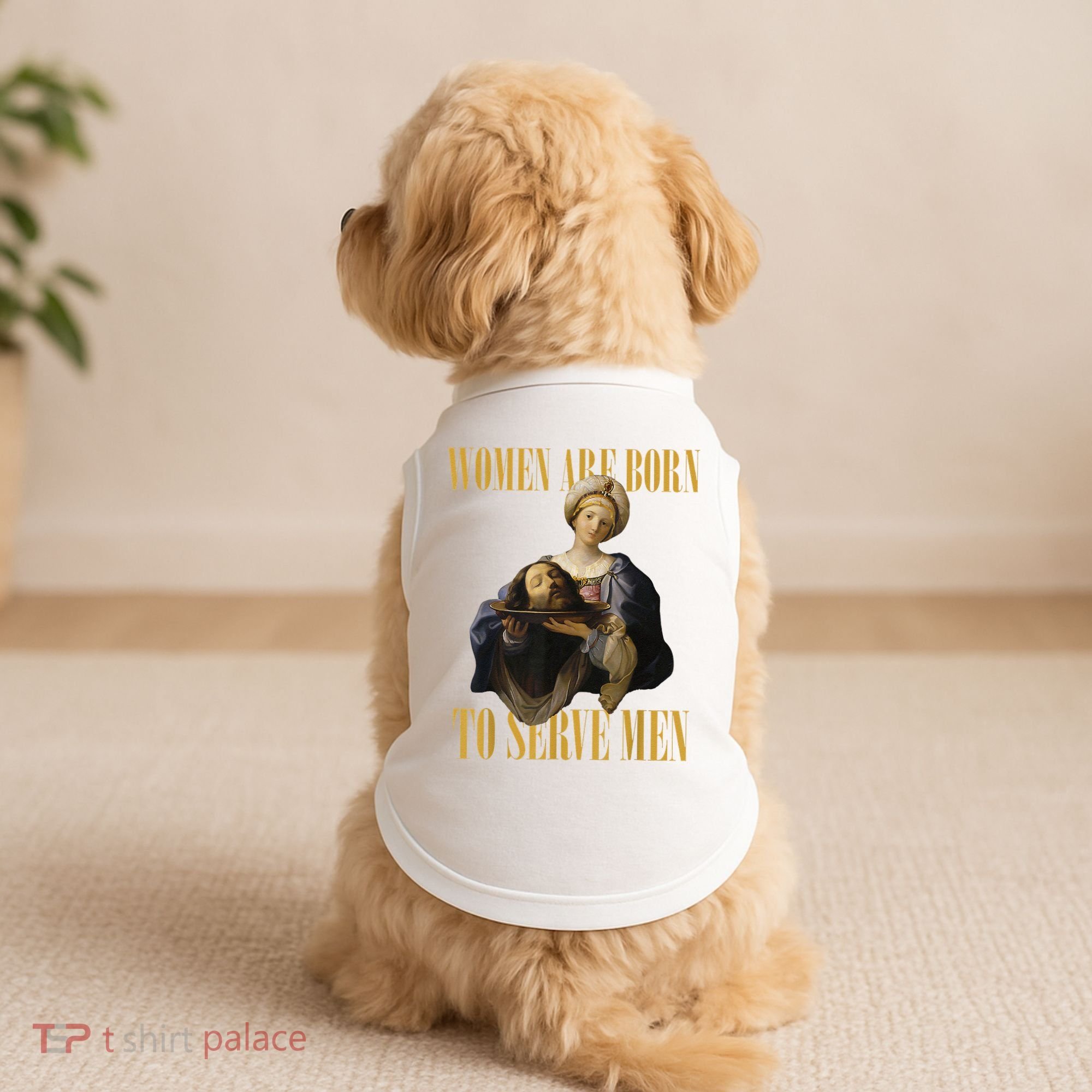 Born To Serve Christian Boss Motivational Funny Doggie Tank