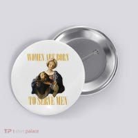 Born To Serve Christian Boss Motivational Funny Button thumb 0