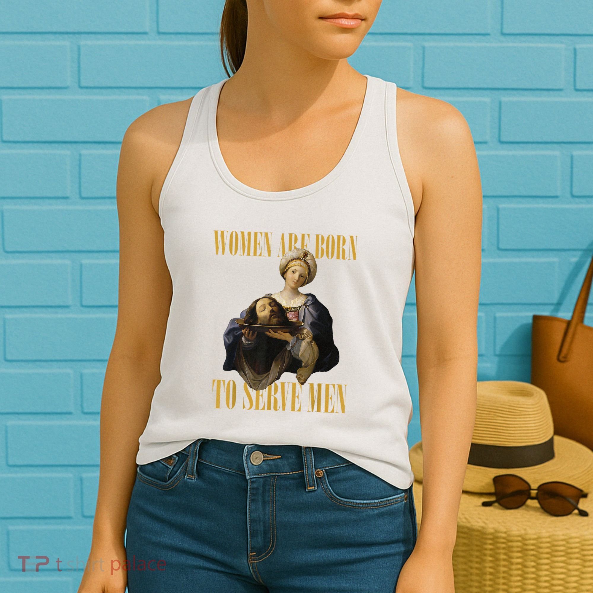 Born To Serve Christian Boss Motivational Funny Women's Tank Top