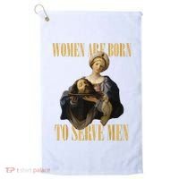Born To Serve Christian Boss Motivational Funny Golf Towel thumb 0