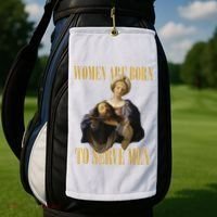 Born To Serve Christian Boss Motivational Funny Golf Towel thumb 2