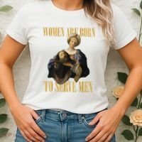 Born To Serve Christian Boss Motivational Funny Women's T-Shirt thumb 2
