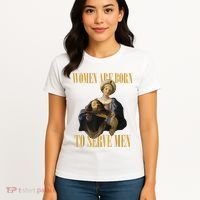 Born To Serve Christian Boss Motivational Funny Women's T-Shirt thumb 4
