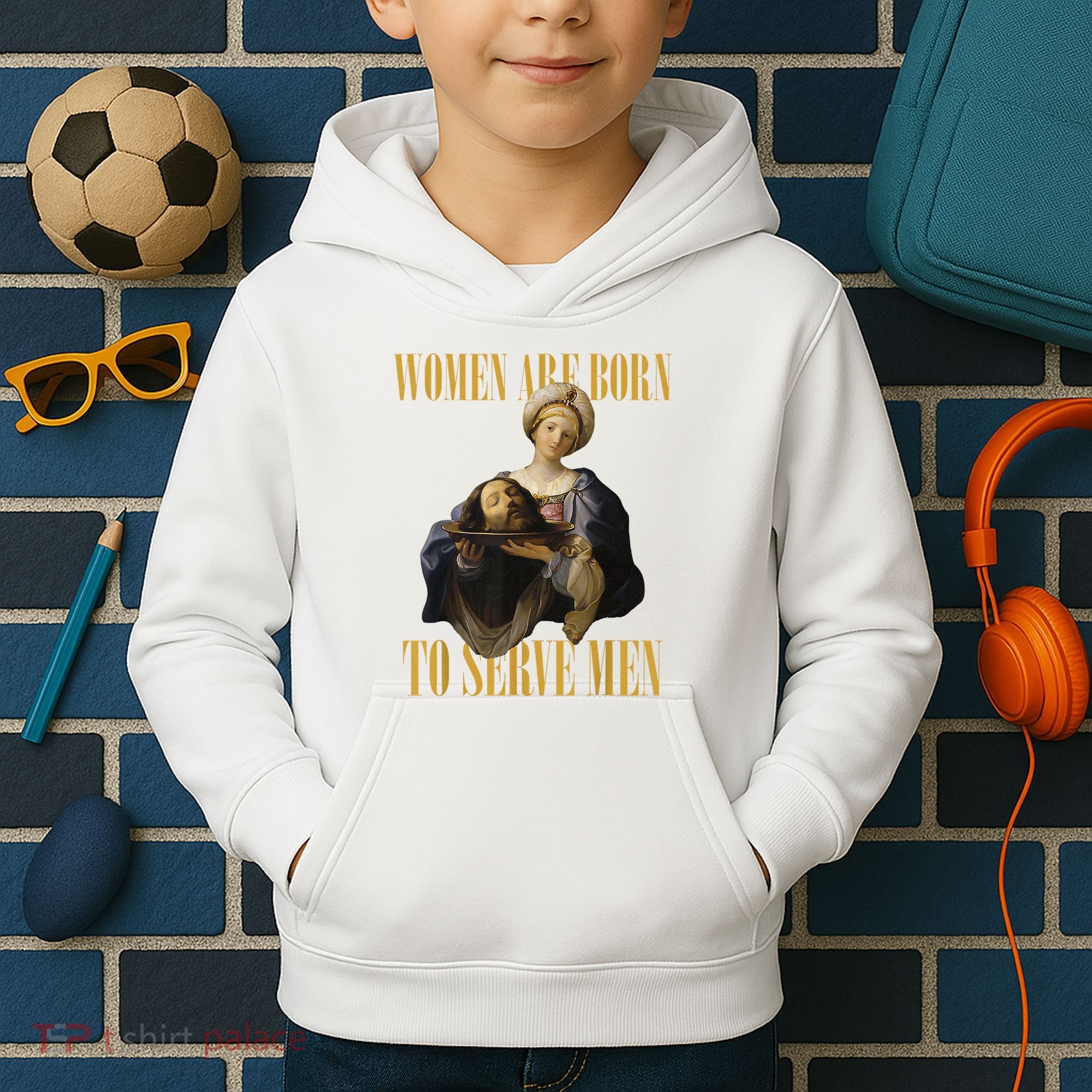 Born To Serve Christian Boss Motivational Funny Kids Hoodie