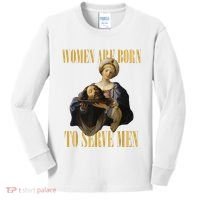 Born To Serve Christian Boss Motivational Funny Kids Long Sleeve Shirt thumb 0