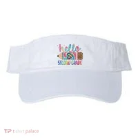 Back To School Hello Second 2nd Grade Leopard Tie Dye Pencil Visor thumb 0