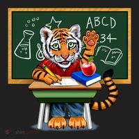 Back To School Tiger Women's Sweatshirt thumb 2