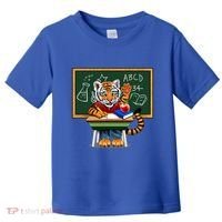 Back To School Tiger Toddler T-Shirt thumb 0