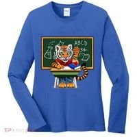 Back To School Tiger Women's Long Sleeve Shirt thumb 0
