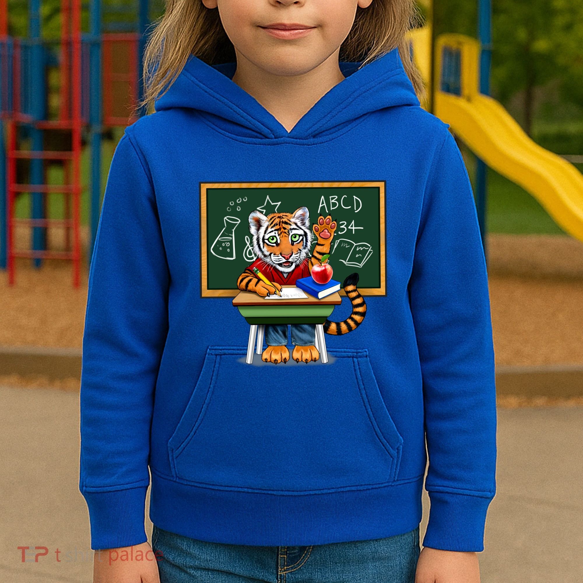 Back To School Tiger Kids Hoodie