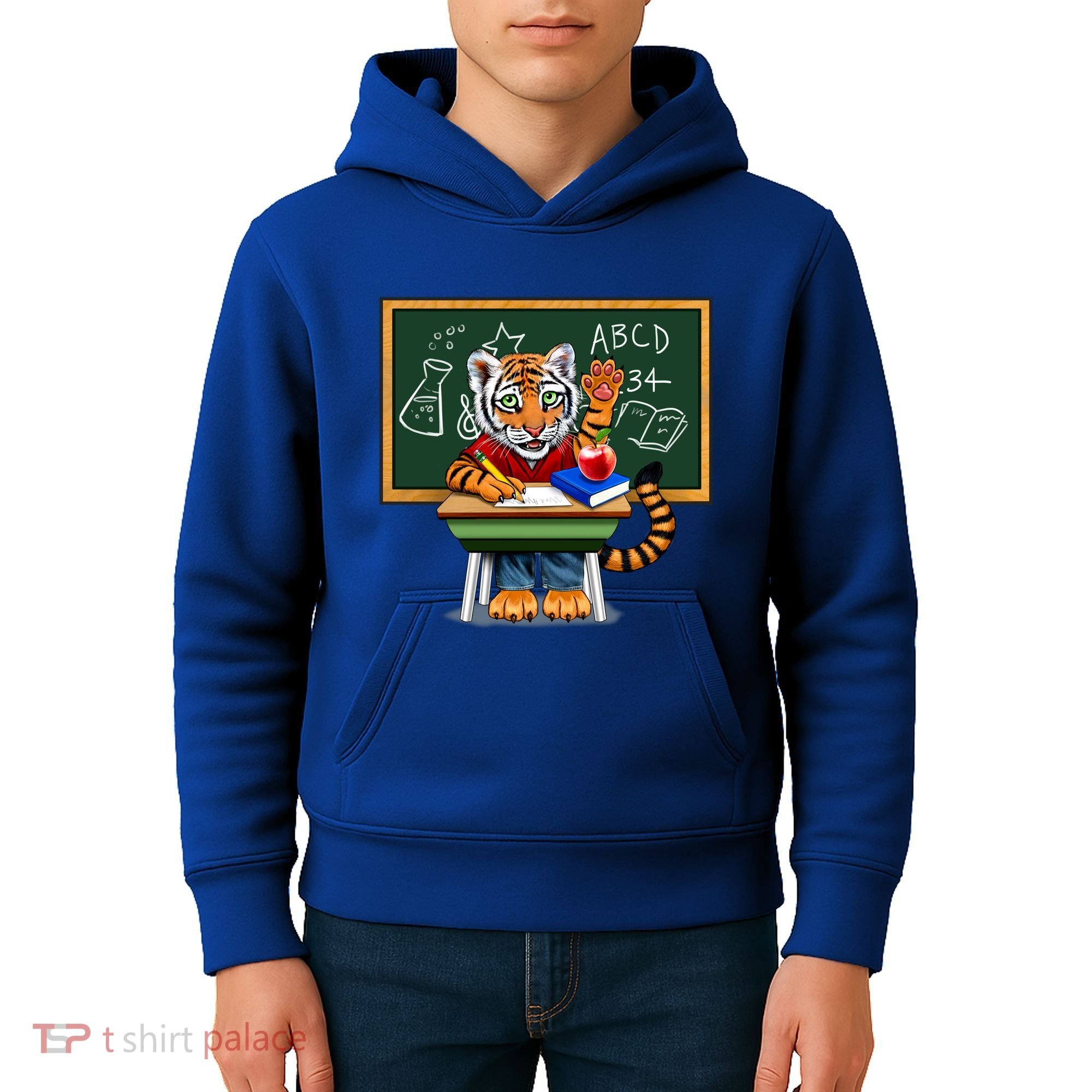 Back To School Tiger Kids Hoodie