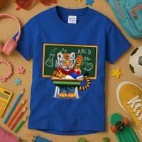 Back To School Tiger Kids T-Shirt thumb 3
