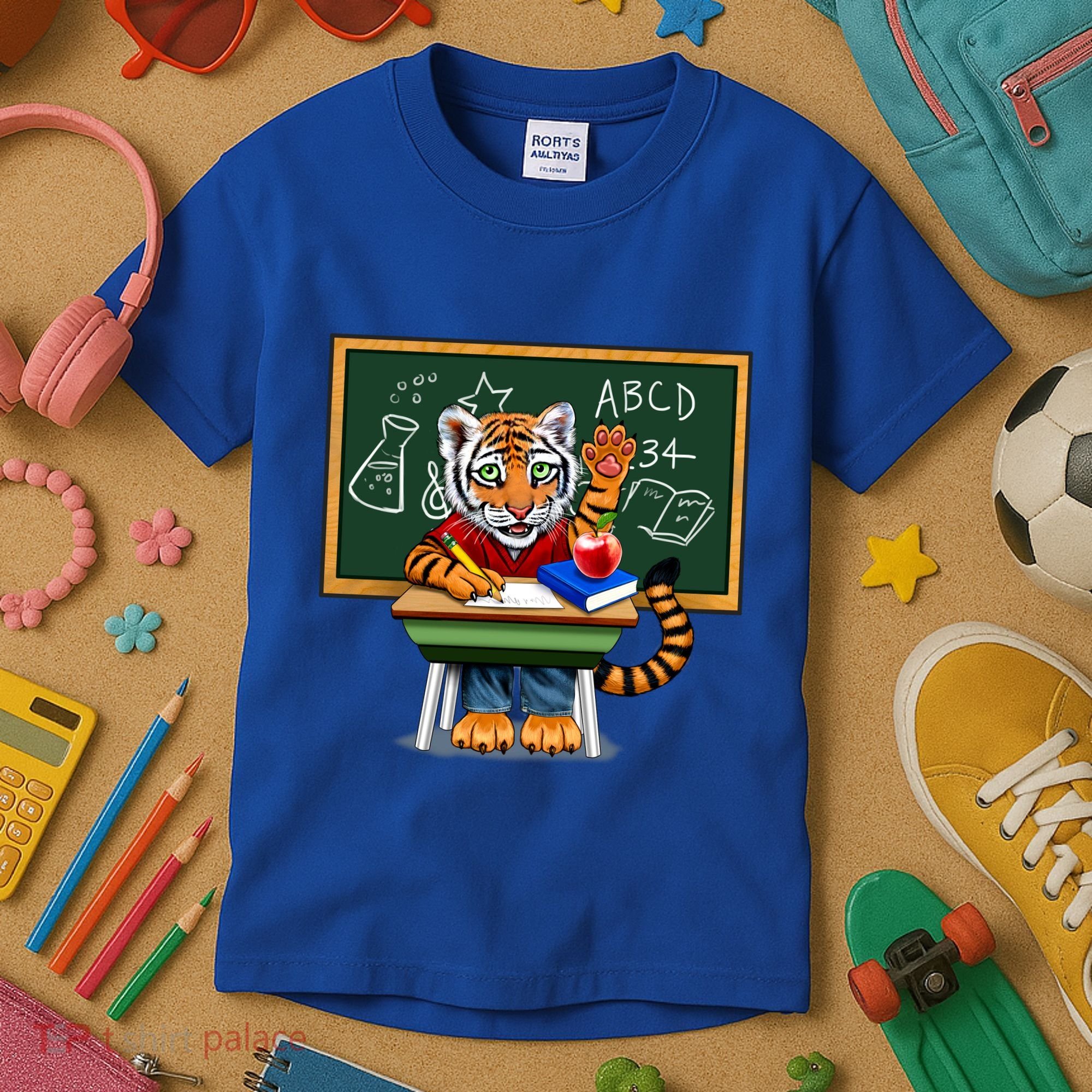 Back To School Tiger Kids T-Shirt