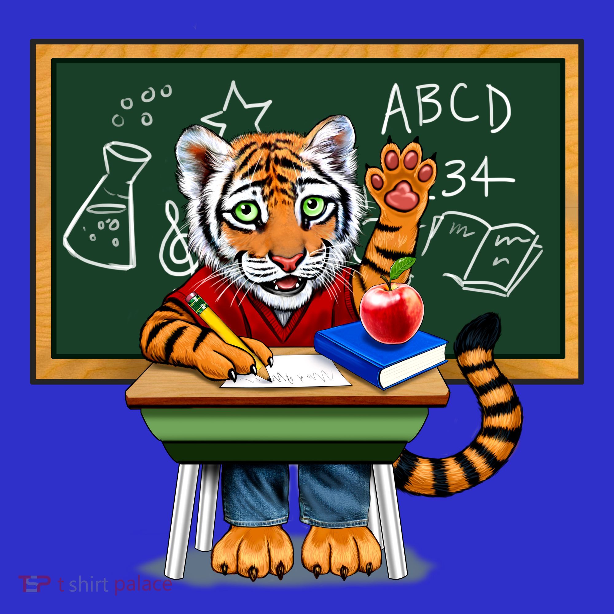 Back To School Tiger Kids T-Shirt