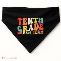 Back To School 10th Grade Dream Team Teacher Tenth Grade USA-Made Doggie Bandana thumb 0
