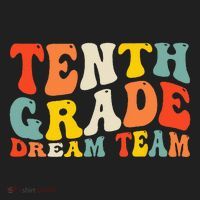 Back To School 10th Grade Dream Team Teacher Tenth Grade Beanie thumb 2