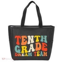 Back To School 10th Grade Dream Team Teacher Tenth Grade Tote Bag thumb 0