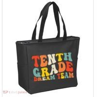 Back To School 10th Grade Dream Team Teacher Tenth Grade Tote Bag thumb 2