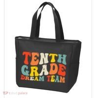 Back To School 10th Grade Dream Team Teacher Tenth Grade Tote Bag thumb 3