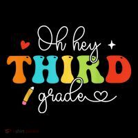 Back To School Oh Hey Third Grade Retro Teacher Student Doggie Tank thumb 4