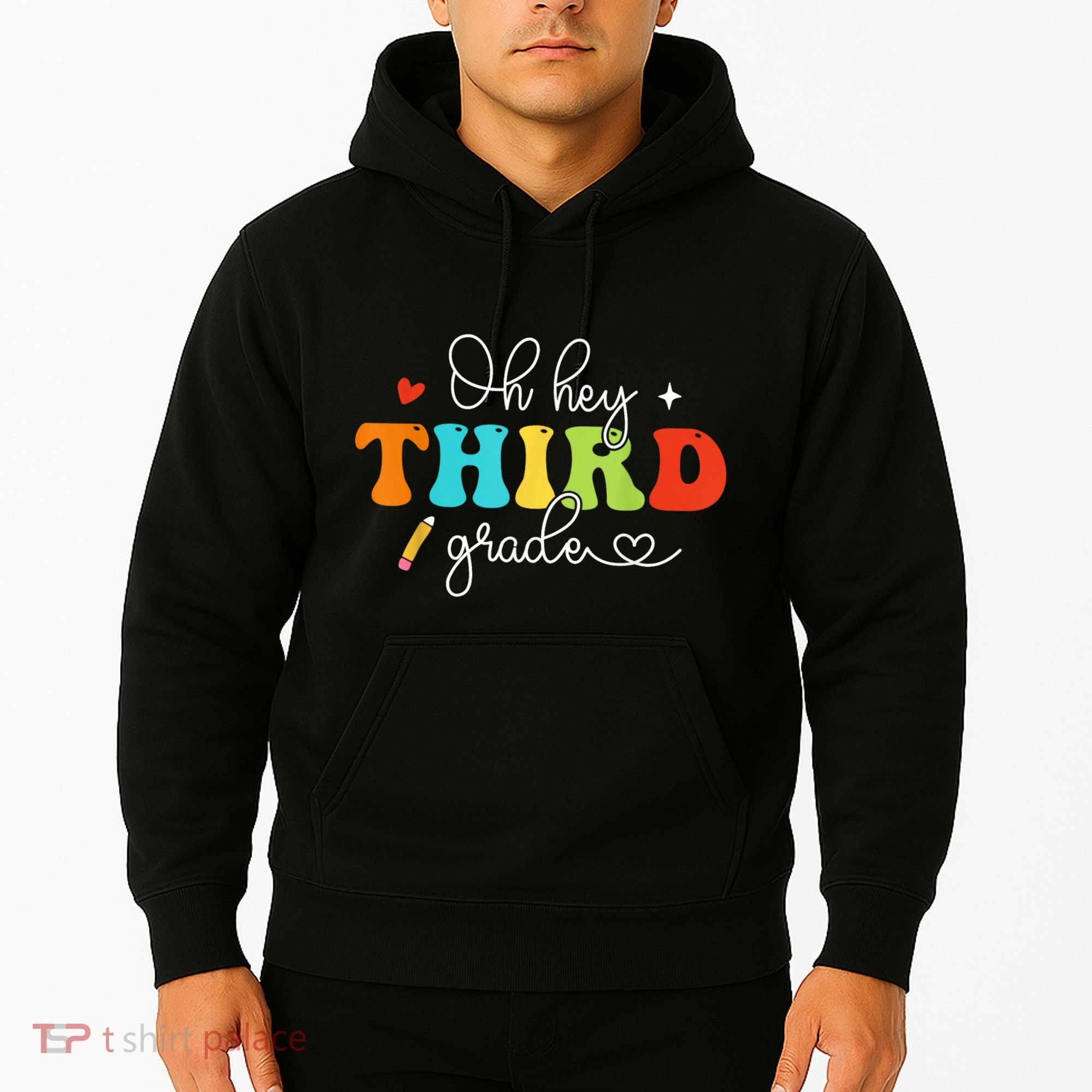 Back To School Oh Hey Third Grade Retro Teacher Student Hoodie