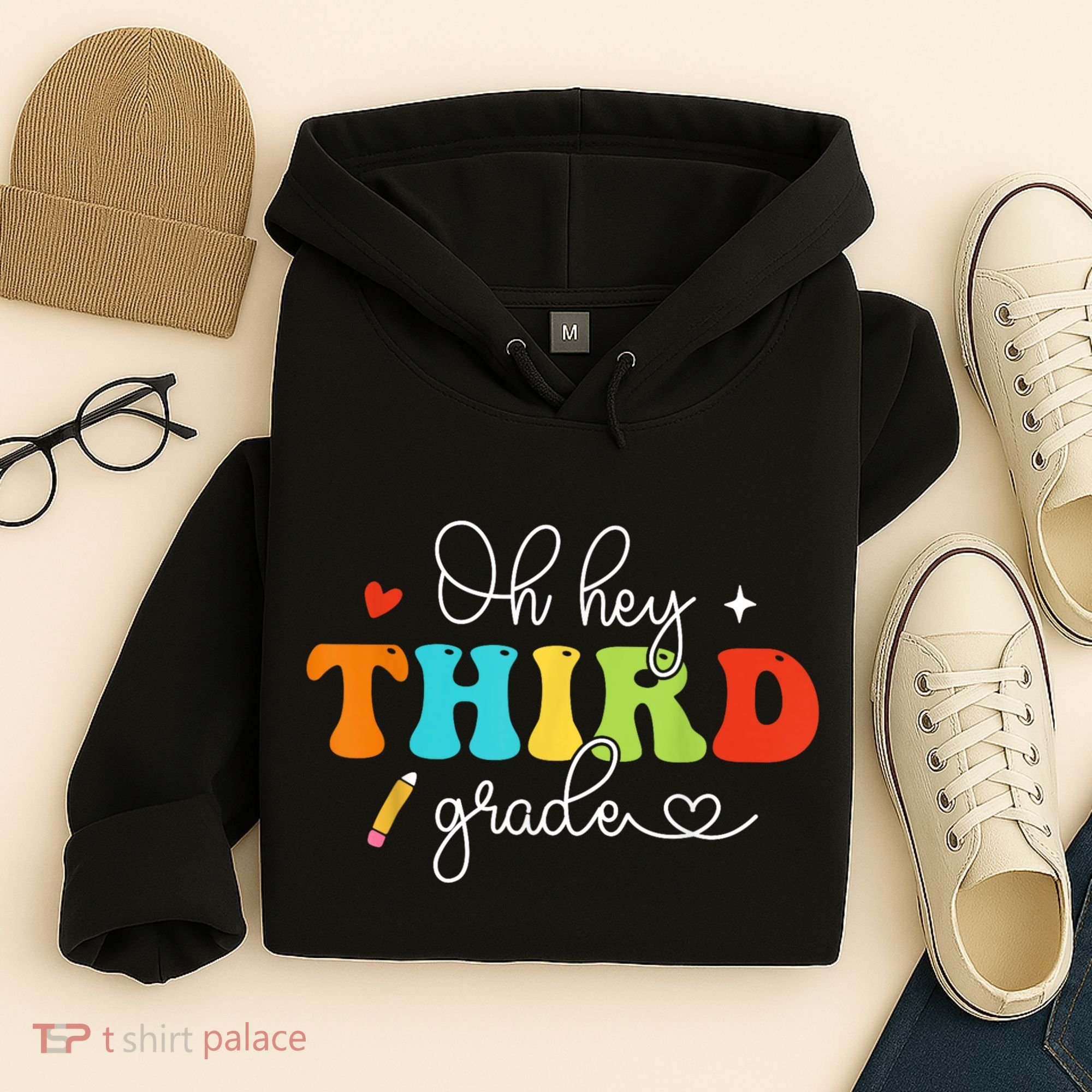 Back To School Oh Hey Third Grade Retro Teacher Student Hoodie