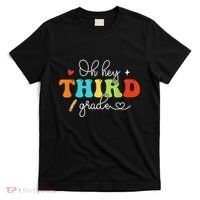 Back To School Oh Hey Third Grade Retro Teacher Student T-Shirt thumb 0