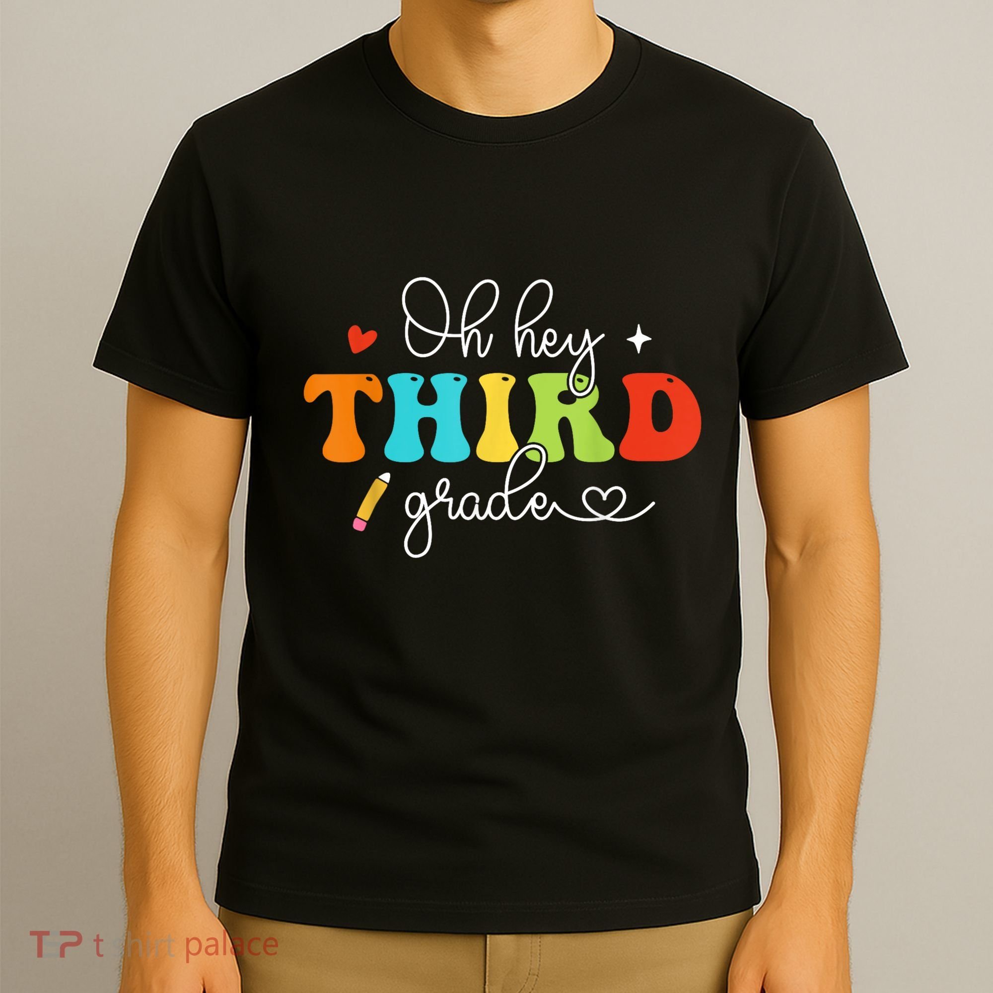 Back To School Oh Hey Third Grade Retro Teacher Student T-Shirt