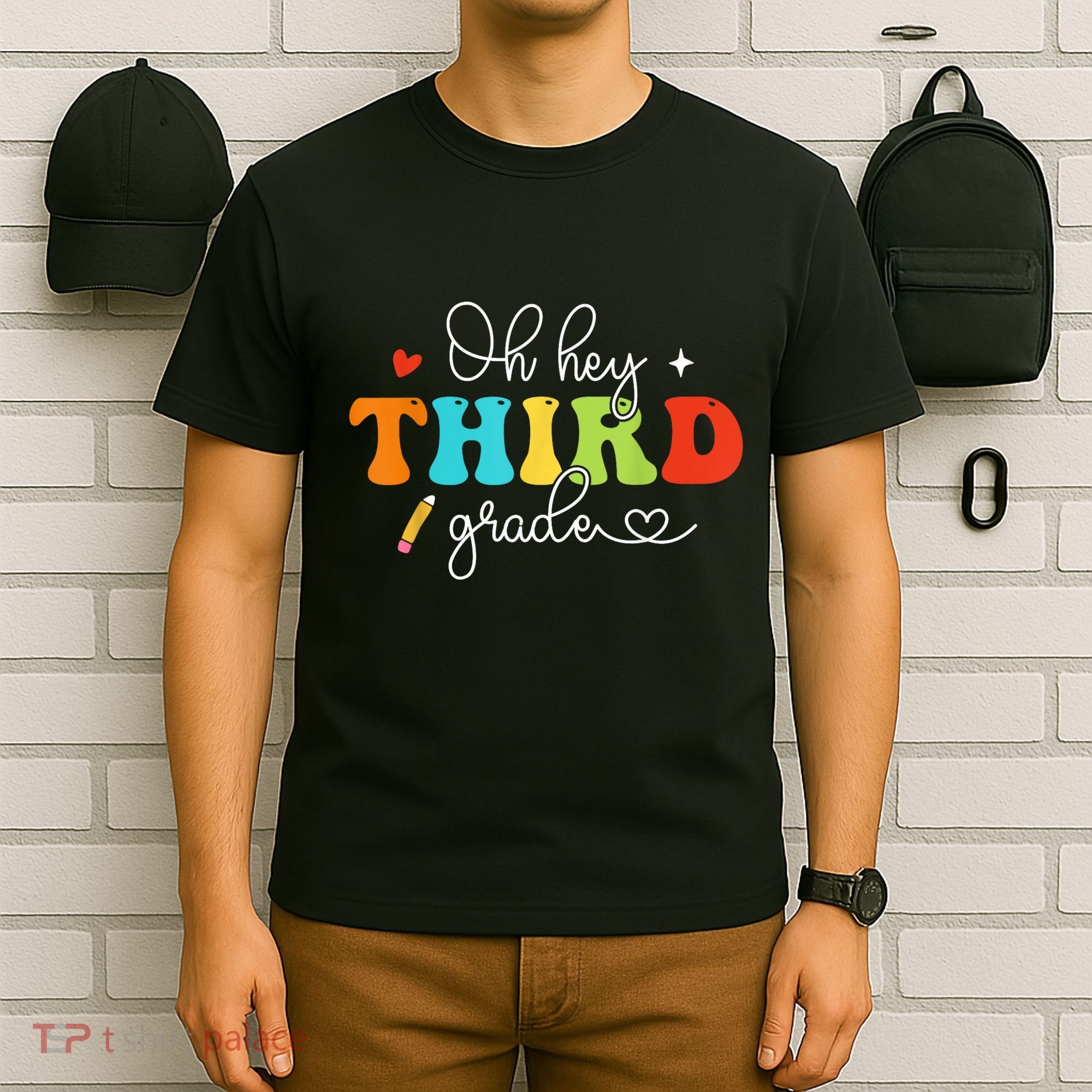 Back To School Oh Hey Third Grade Retro Teacher Student T-Shirt